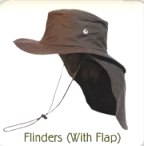 The FLINDERS Hat with FLAP : $75