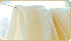 THERMALWEAVE CELLULAR MERINO LAMBSWOOL BABY BLANKET