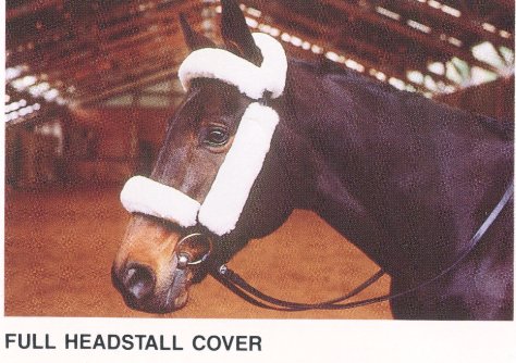 FULL HEADSTALL SHEEPSKIN COVER