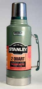 The STANLEY ALADDIN GREEN 1.9 LITRE / 2 QUART VACUUM BOTTLE