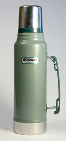 The STANLEY ALADDIN GREEN 1.0 LITRE VACUUM BOTTLE - Click Image to Close